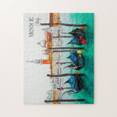 Italië Reis - waterverf VENICE souvenir Legpuzzel (Verticaal)