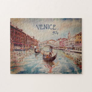 Italië Reis - waterverf VENICE souvenir Legpuzzel