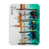 Italië Reis - waterverf VENICE souvenir Magneet (Verticaal)