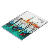 Italië Reis - waterverf VENICE souvenir Notitieboek (Linkerzijde)