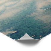 Italië Reis - waterverf VENICE souvenir Poster (Hoek)