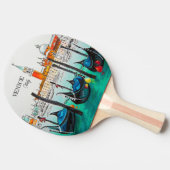 Italië Reis - waterverf VENICE souvenir Tafeltennisbatje (Zijkant)