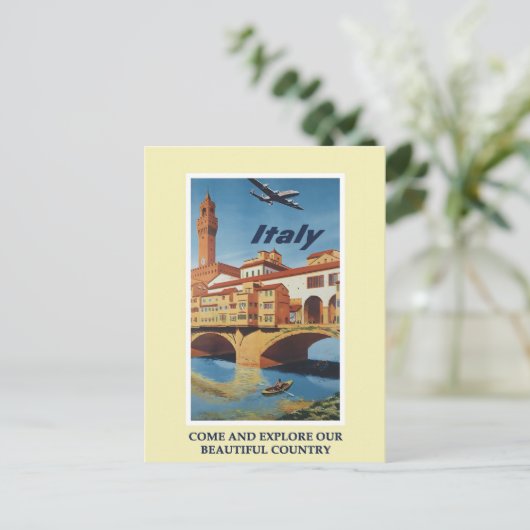 Italië reisbureau Briefkaart (Staand voorkant)