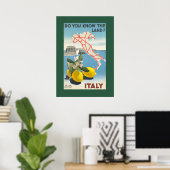  Italië reisbureau Poster (Thuiskantoor)