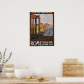  Italië reisbureau Poster (Keuken)