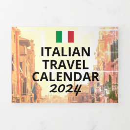 Italië Reiskalender 2024 Digitale Nomad Bezoeker Drieluik Programma