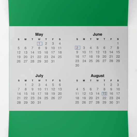 Italië Reiskalender 2024 Digitale Nomad Bezoeker Drieluik Programma (Binnenkant midden)