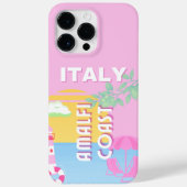 Italië Reiskunst, Amalfi Coast, Preppy, Roze Case-Mate iPhone Case (Achterkant)