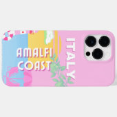 Italië Reiskunst, Amalfi Coast, Preppy, Roze Case-Mate iPhone Case (Achterkant (horizontaal))