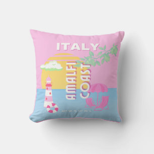 Italië Reiskunst, Amalfi Coast, Preppy, Roze Kussen