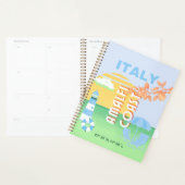 Italië Reiskunst, Amalfikust, Preppy, Blauw Planner (Display)