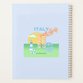 Italië Reiskunst, Amalfikust, Preppy, Blauw Planner (Achterkant)