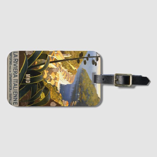  Italië Reismonogram op maat Bagagelabel (Voorkant (horizontaal))