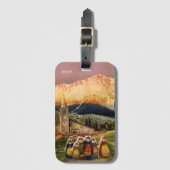  Italië Reismonogram op maat Bagagelabel (Voorkant (verticaal))