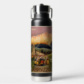  Italië Reismonogram op maat Waterfles (Voorkant)