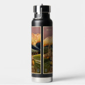  Italië Reismonogram op maat Waterfles (Rechts)