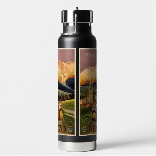  Italië Reismonogram op maat Waterfles (Rechts)