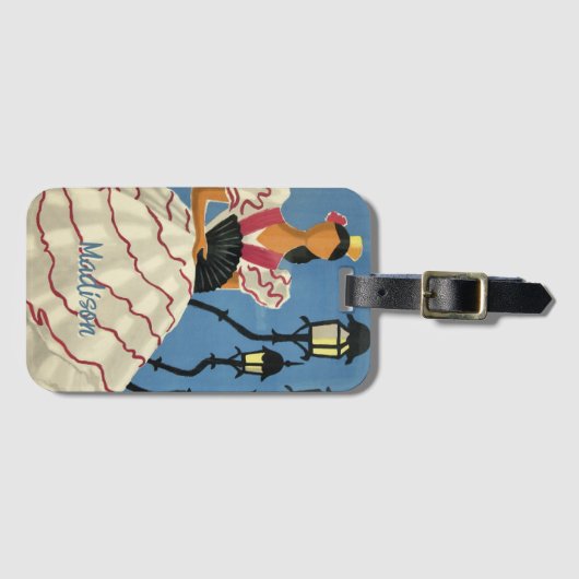 Italië Reisnaam Bagagelabel (Voorkant (horizontaal))