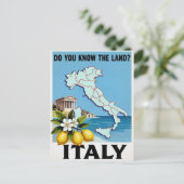 Italië Reisposter Briefkaart (Staand voorkant)