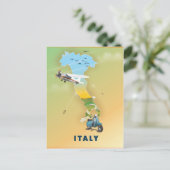 Italië Reisposter. Briefkaart (Staand voorkant)