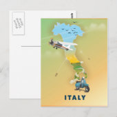 Italië Reisposter. Briefkaart (Voorkant / Achterkant)