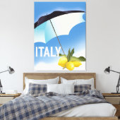 Italië Reisposter in de  stijl Lemons Canvas Afdruk (Insitu (Slaapkamer))