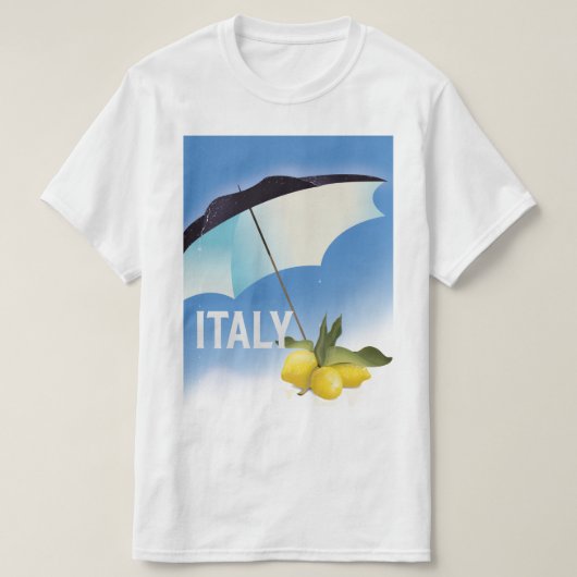Italië Reisposter in de stijl Lemons T-shirt (Design voorkant)