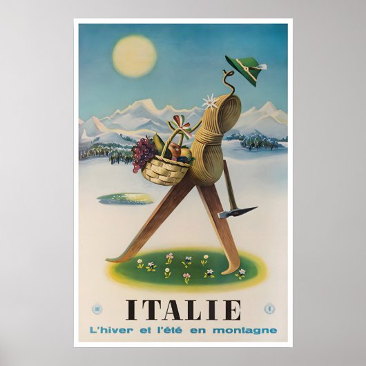 Italië Reisposter Italiaanse Kunst Wandelprints Poster (Voorkant)
