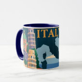 Italië Reisposter Mok (Voorkant links)