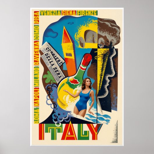 Italië Reisposter Poster (Voorkant)