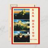  Italië, reisposter, San Marino Briefkaart (Voorkant / Achterkant)