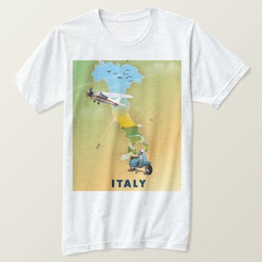 Italië Reisposter. T-shirt (Design voorkant)
