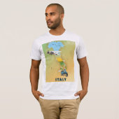 Italië Reisposter. T-shirt (Voorkant volledig)