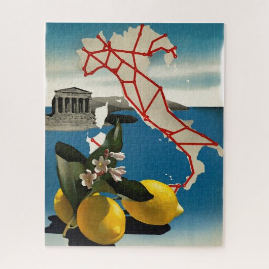  Italië - reisroutekaart & emons Legpuzzel (Verticaal)