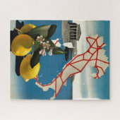  Italië - reisroutekaart & emons Legpuzzel (Horizontaal)