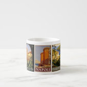 Italië reist Italiaanse steden  retro keepomwille Espresso Kop (Voorkant)