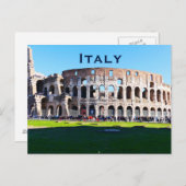 Italië reistoerisme in de binnenvaart briefkaart (Voorkant / Achterkant)