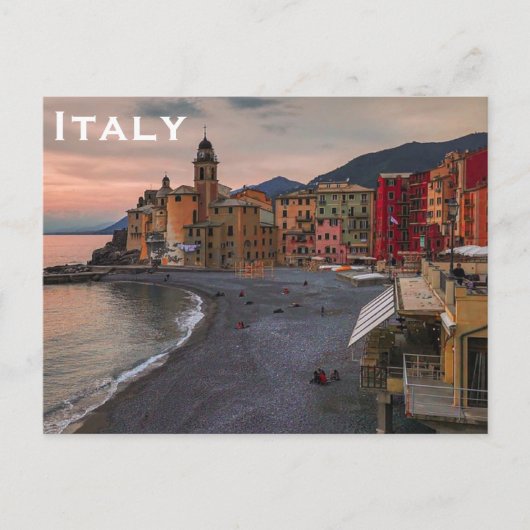 Italië reistoerisme in de binnenvaart briefkaart (Voorkant)