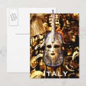 Italië reistoerisme in de binnenvaart briefkaart (Voorkant / Achterkant)