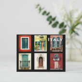 Italië reistoerisme in de binnenvaart briefkaart (Staand voorkant)