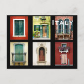 Italië reistoerisme in de binnenvaart briefkaart (Voorkant)