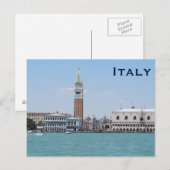 Italië reistoerisme in de binnenvaart briefkaart (Voorkant / Achterkant)