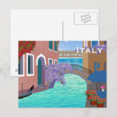 Italië reistoerisme in het buitenland briefkaart (Voorkant / Achterkant)