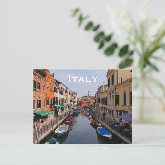 Italië reistoerisme in het buitenland briefkaart (Staand voorkant)