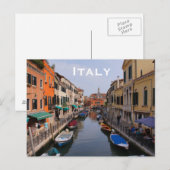 Italië reistoerisme in het buitenland briefkaart (Voorkant / Achterkant)