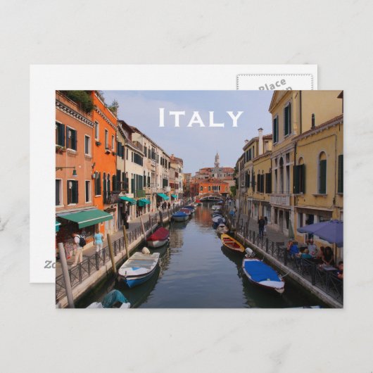 Italië reistoerisme in het buitenland briefkaart (Voorkant / Achterkant)