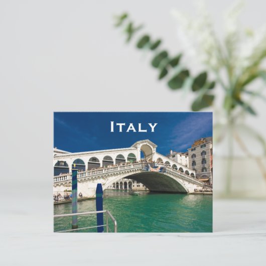 Italië reistoerisme in het buitenland briefkaart (Staand voorkant)