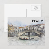 Italië reistoerisme in het buitenland briefkaart (Voorkant / Achterkant)