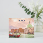 Italië reistoerisme in het buitenland briefkaart (Staand voorkant)