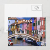 Italië reistoerisme in het buitenland briefkaart (Voorkant / Achterkant)